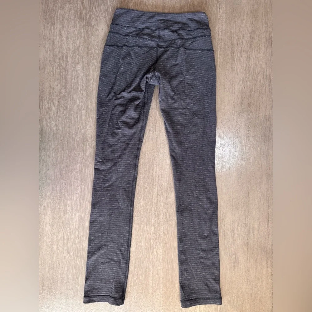 Lululemon Groove Leggings Skinny Leg Fit Heathered Grey 6